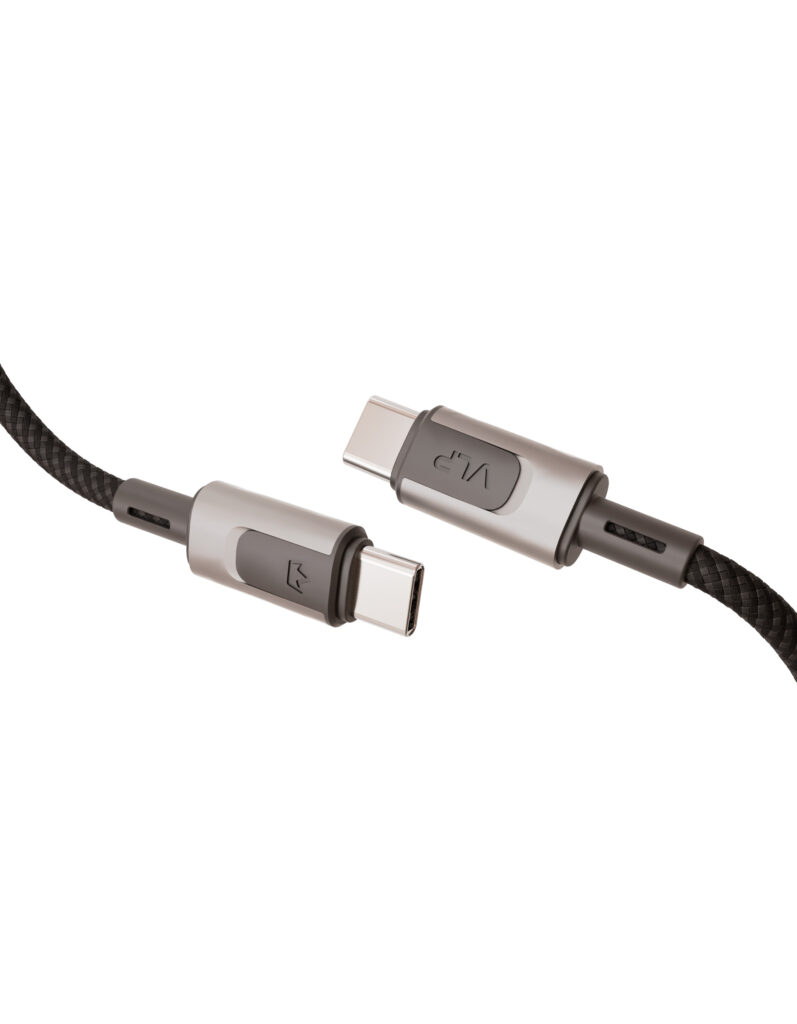 Data cable VLP Force Line 100W USB-C + USB-C, 1.2m, black