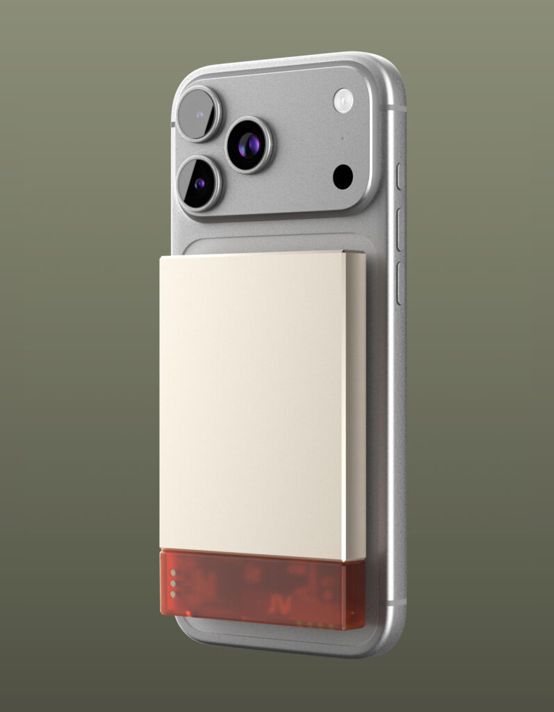 Powerbank VLP NEO MagSafe Qi2.2, 5000 mAh, 3A, USB-C, amber gray