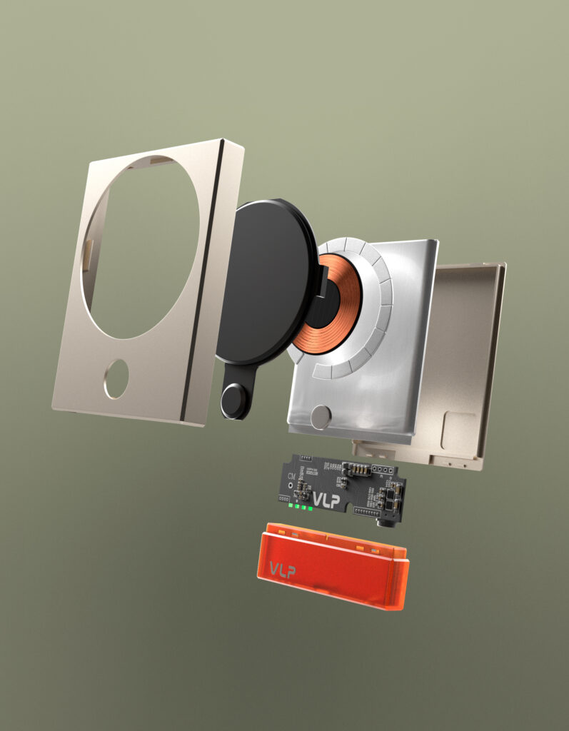 Powerbank VLP NEO MagSafe Qi2.2, 5000 mAh, 3A, USB-C, amber gray