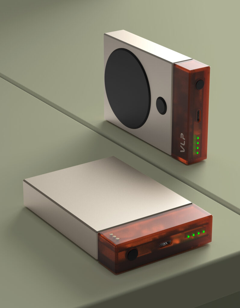 Powerbank VLP NEO MagSafe Qi2.2, 10000 mAh, 3A, USB-C, amber gray