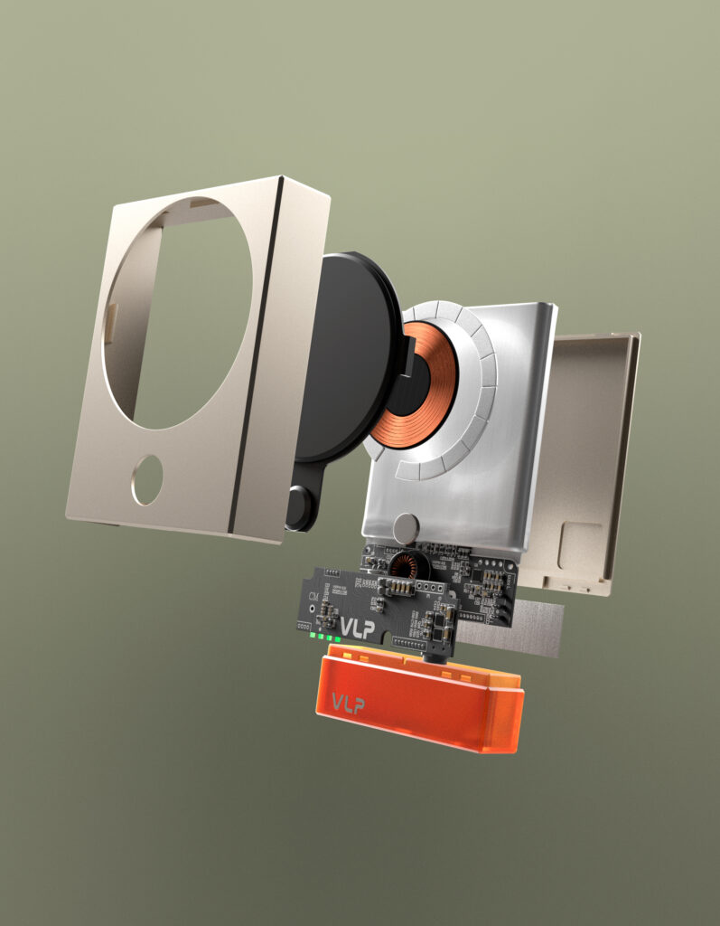 Powerbank VLP NEO MagSafe Qi2.2, 10000 mAh, 3A, USB-C, amber gray