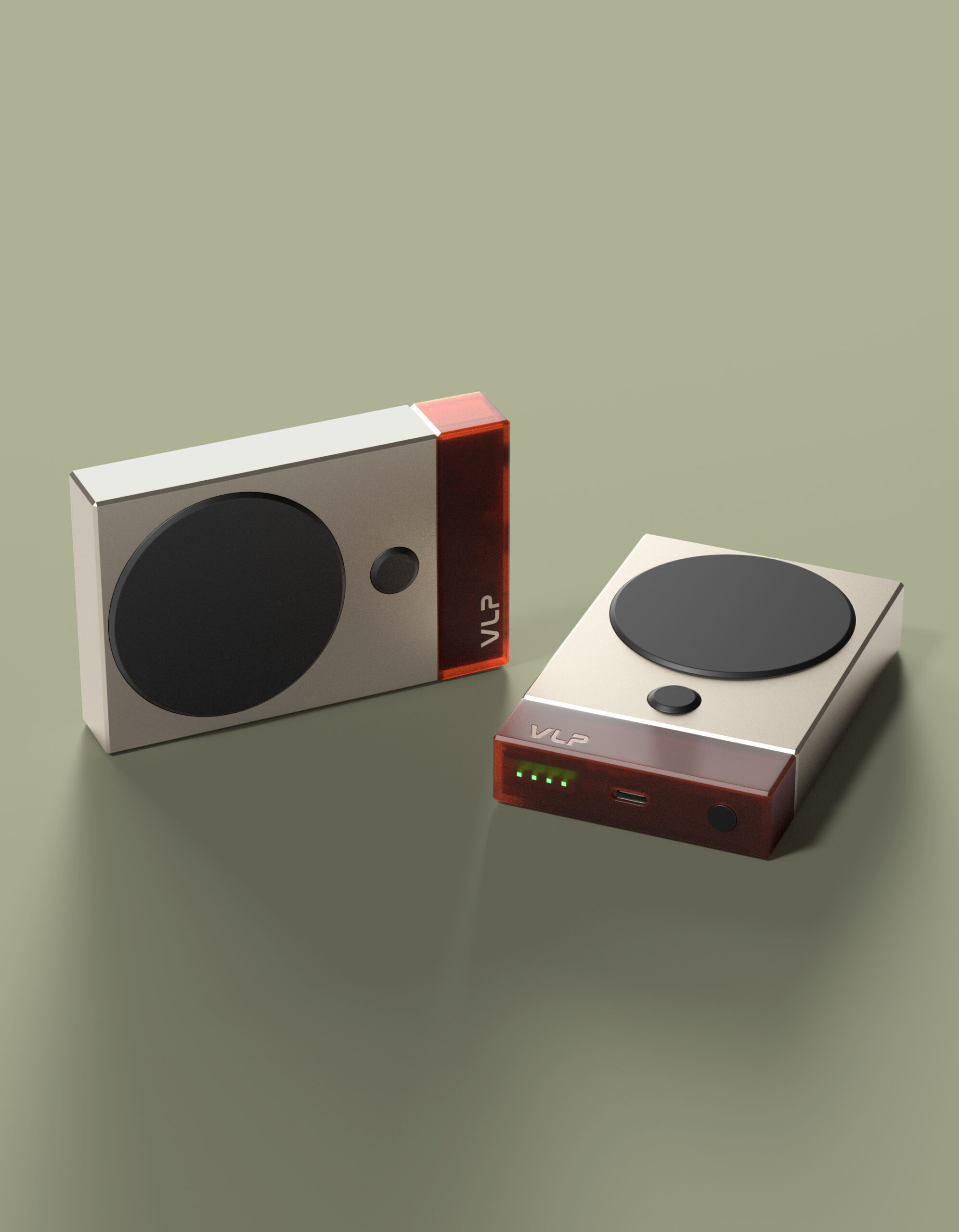 Аккумулятор внешний VLP NEO MagSafe, Qi2.2, 10000 mAh, 3A, USB-C, amber gray