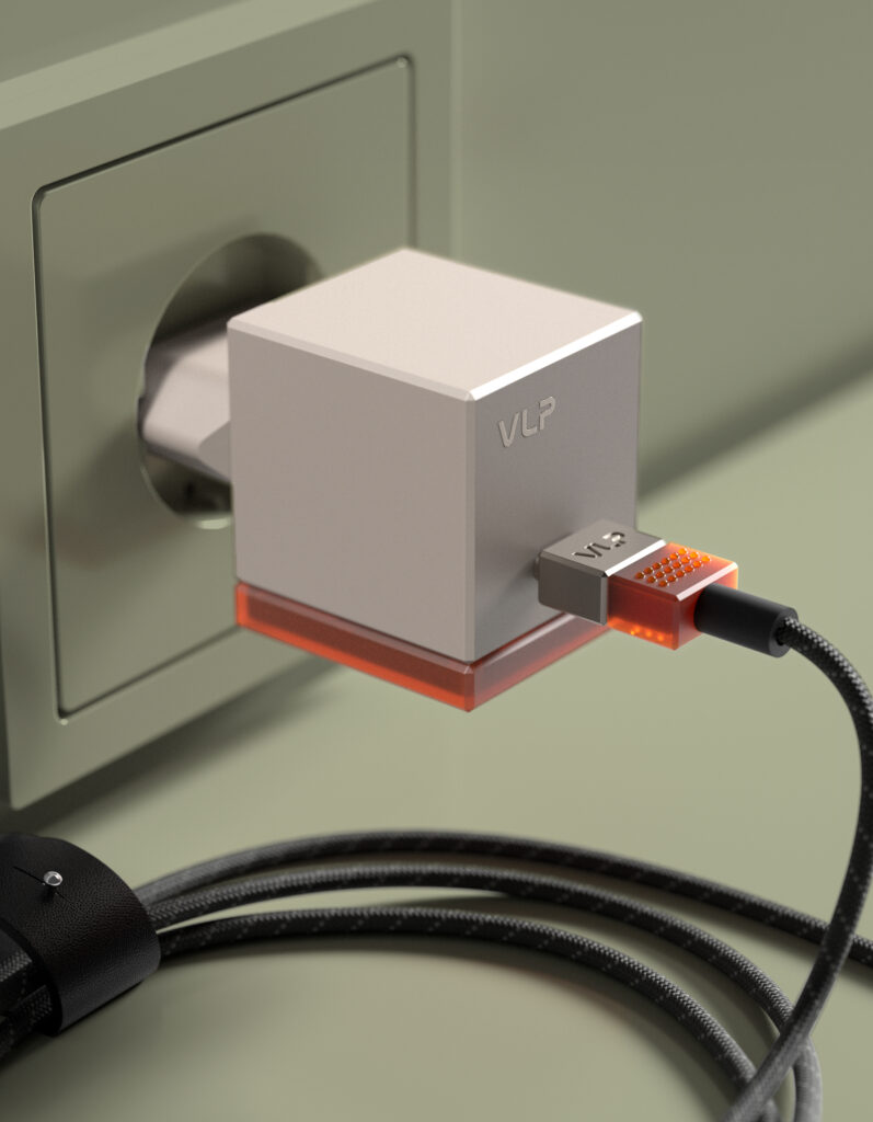 Wall charger VLP NEO 45W USB-C, PD 3.2 AVS, QC, amber gray