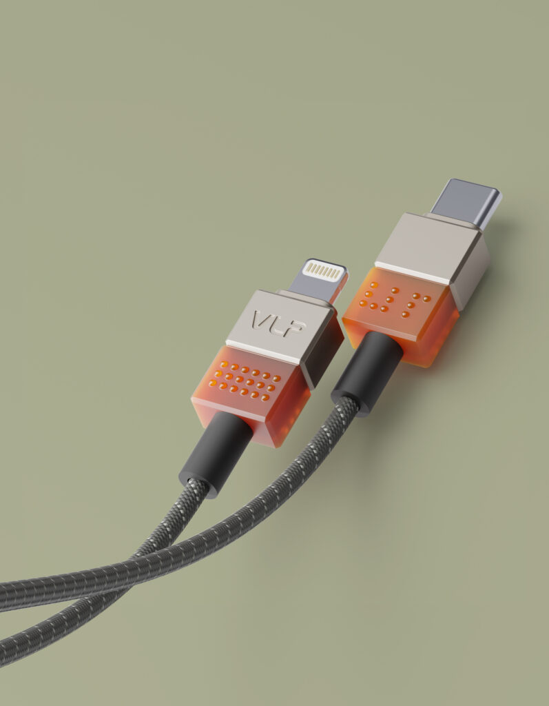 Data cable VLP NEO USB-C to Lightning, 27W, 1.5m, amber gray