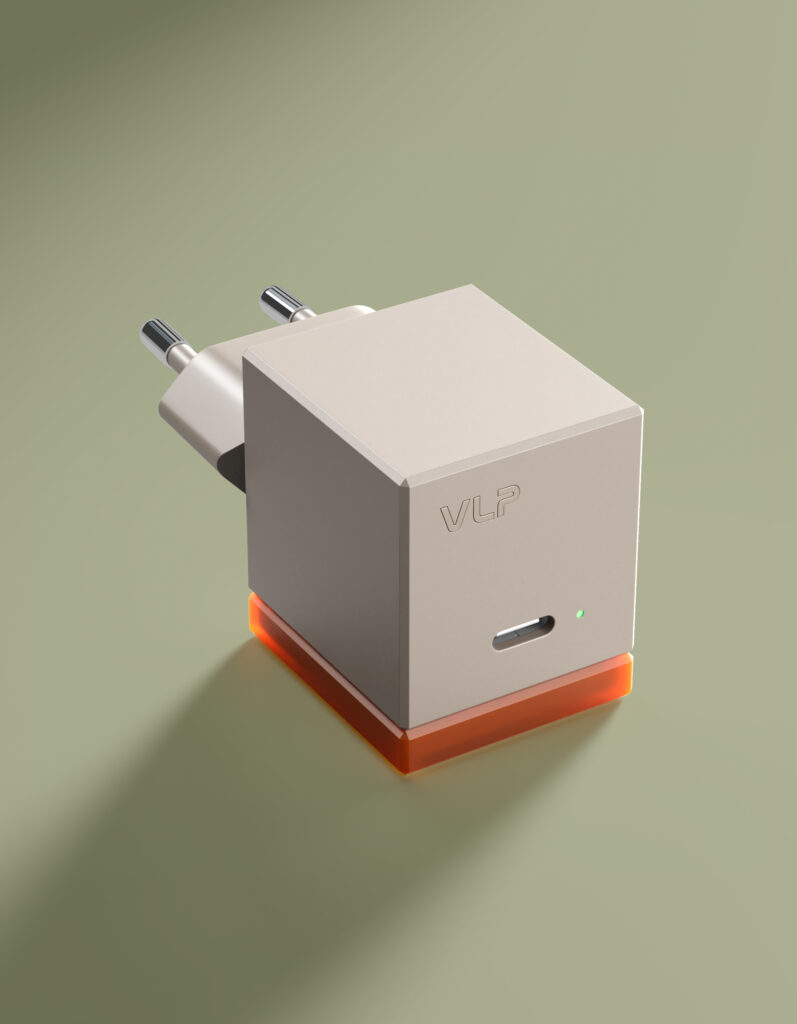 Wall charger VLP NEO 45W USB-C, PD 3.2 AVS, QC, amber gray