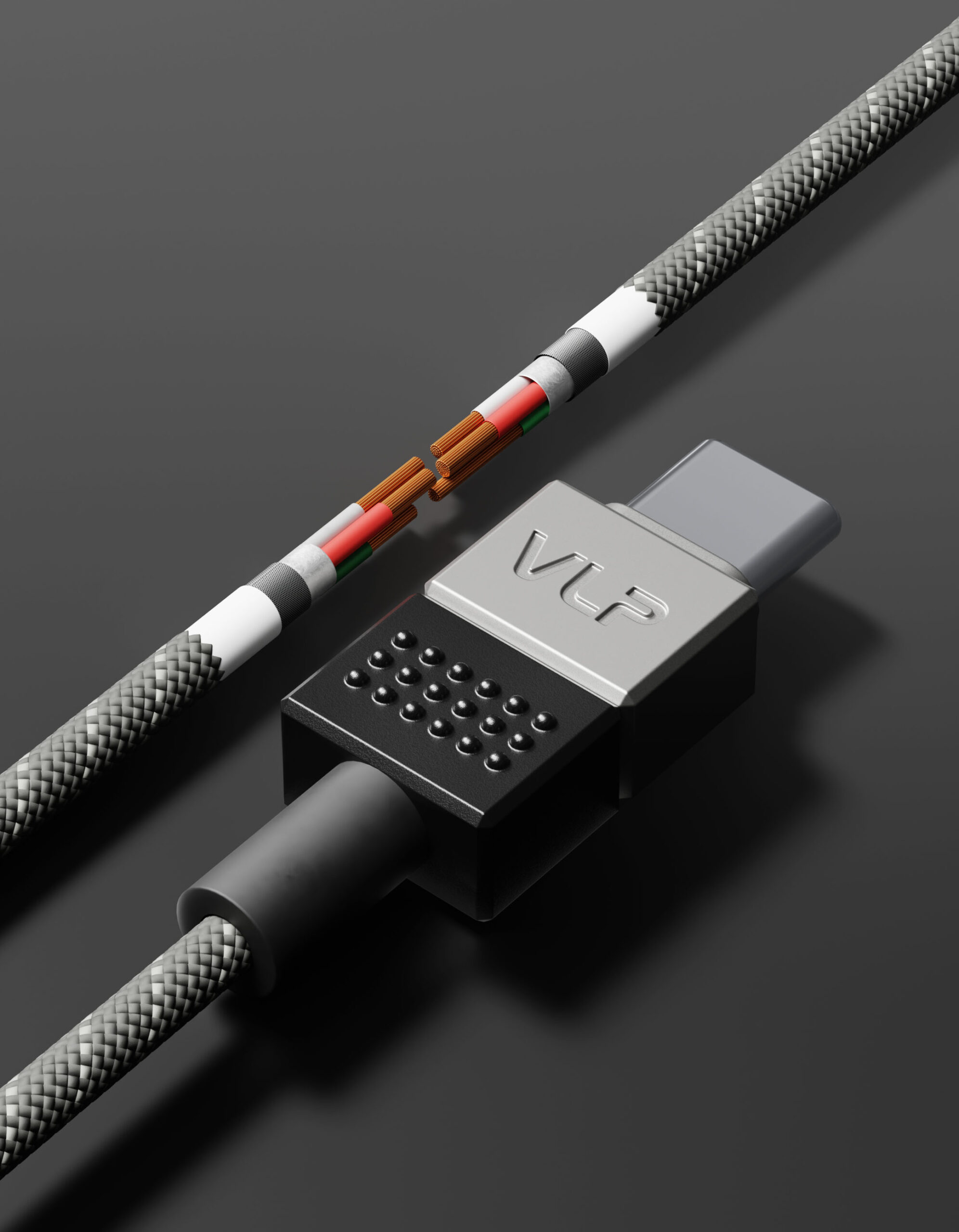 Дата-кабель VLP NEO USB-C, 100W, 1.5м, Фантом