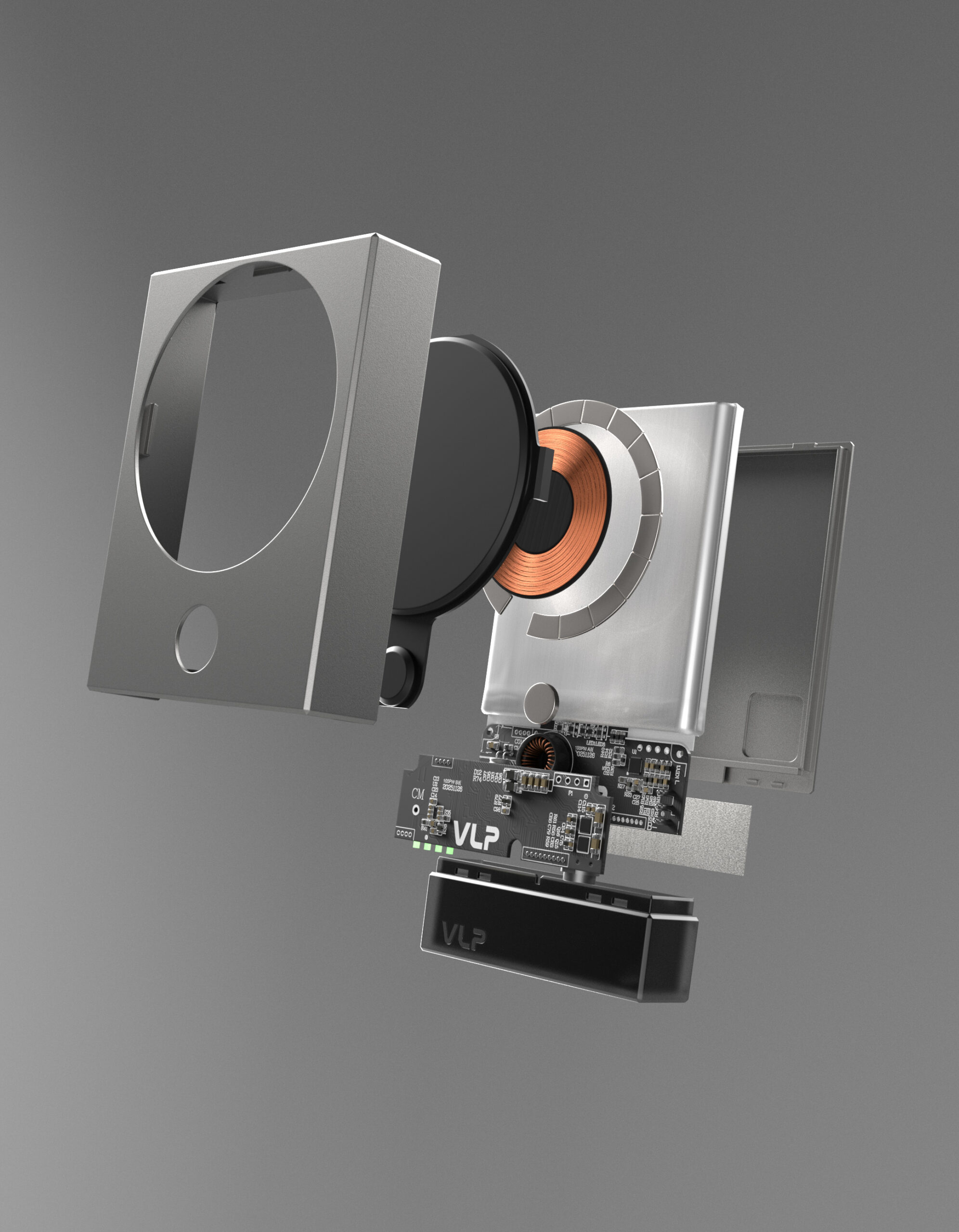 Аккумулятор внешний VLP NEO MagSafe, Qi2.2, 10000 mAh, 3A, USB-C, Фантом