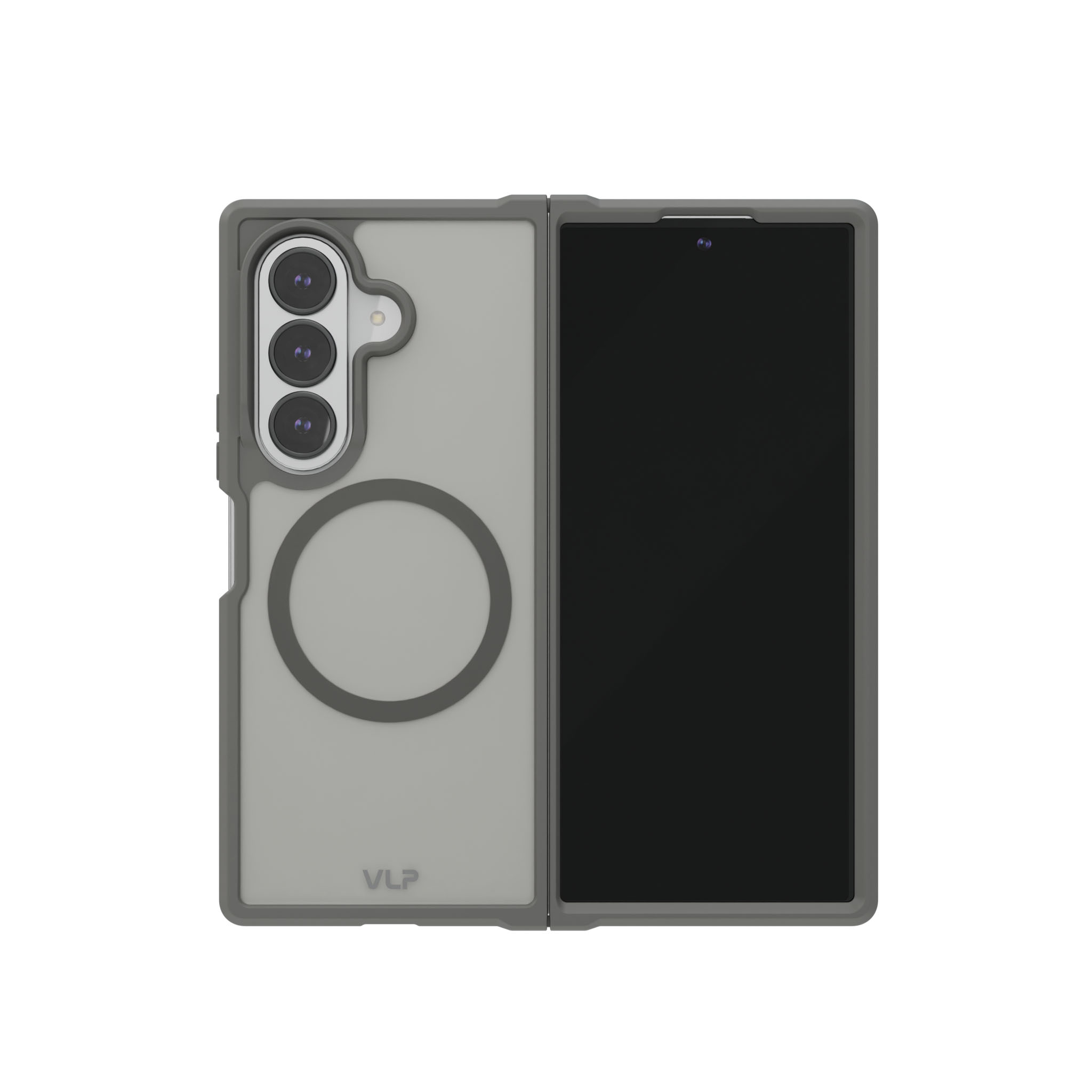 Чехол защитный VLP Moon Case с MagSafe для Samsung Galaxy Z Fold 8 Ultra, графитовый