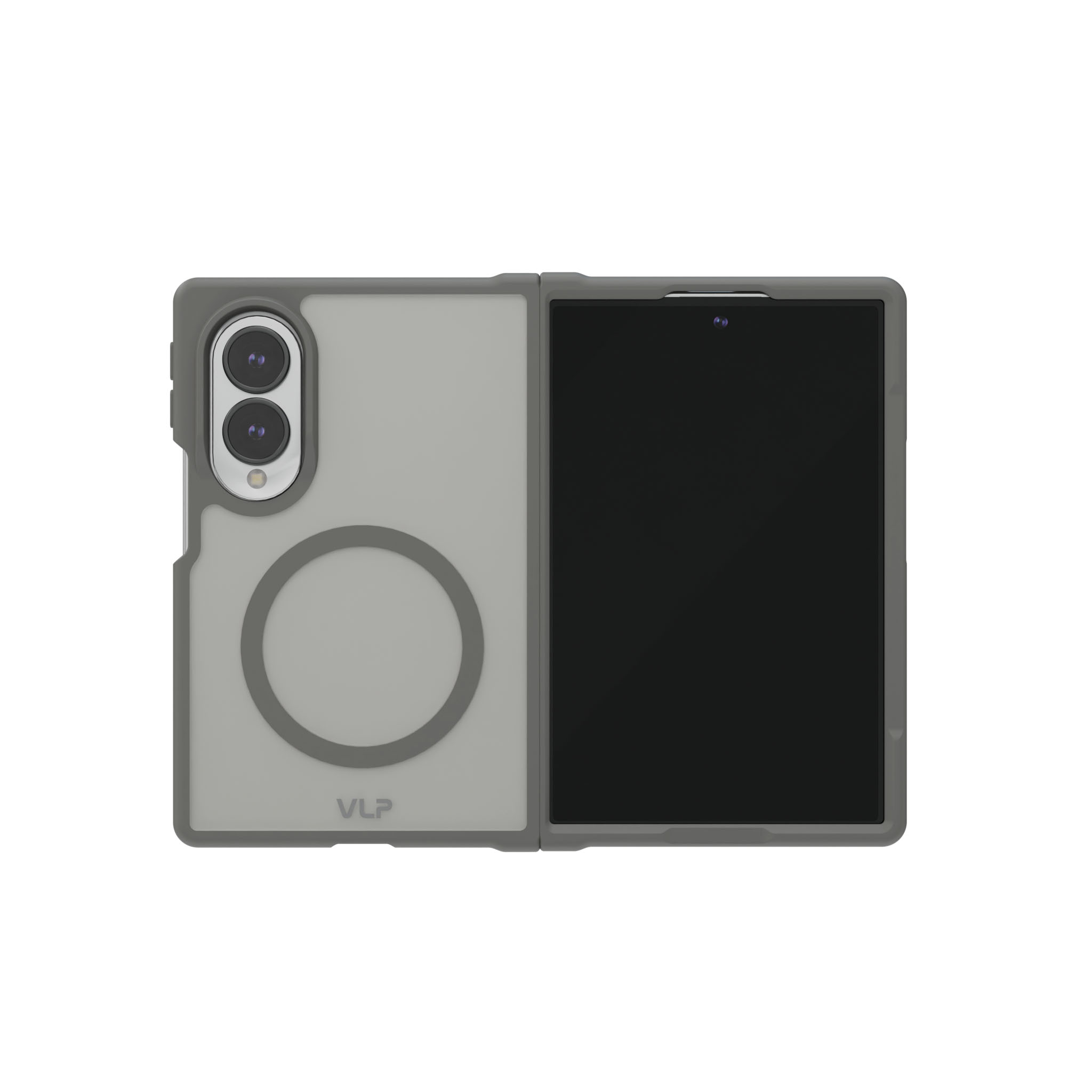 Чехол защитный VLP Moon Case с MagSafe для Samsung Galaxy Z Fold 8, графитовый