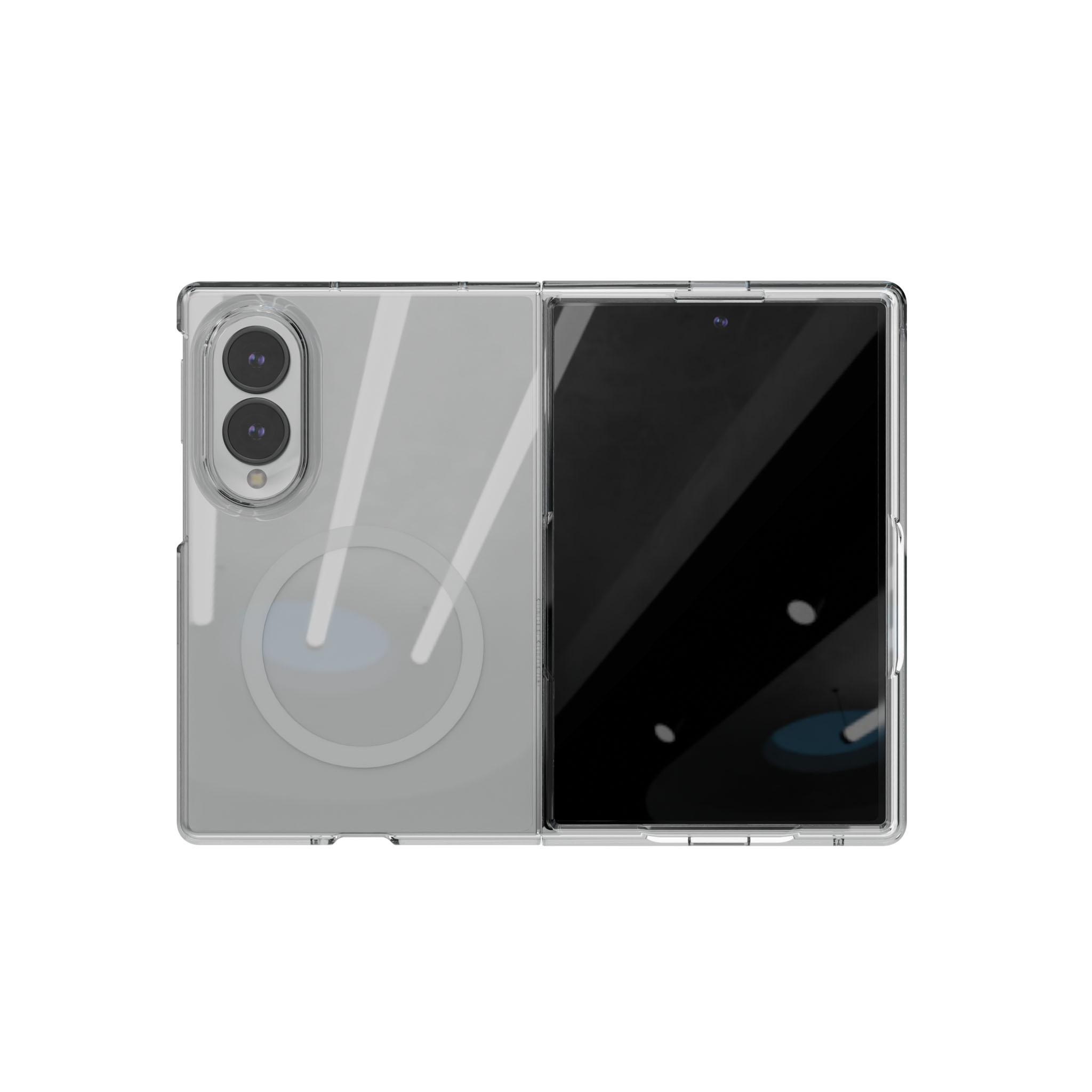 Чехол защитный VLP Puro Case с MagSafe для Samsung Galaxy Z Fold 8, прозрачный