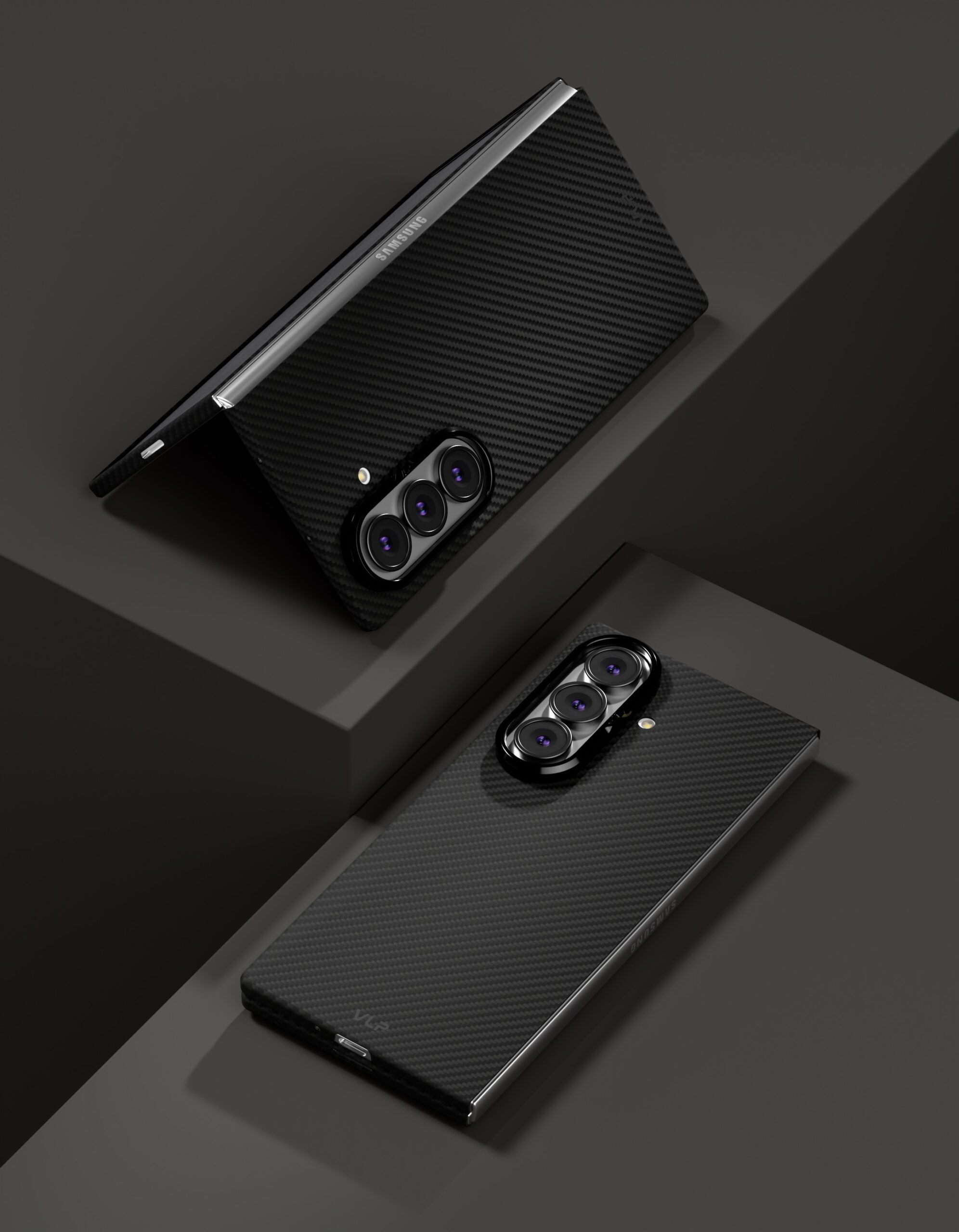 Чехол защитный VLP Kevlar Case с MagSafe для Samsung Galaxy Z Fold 8 Ultra, черный