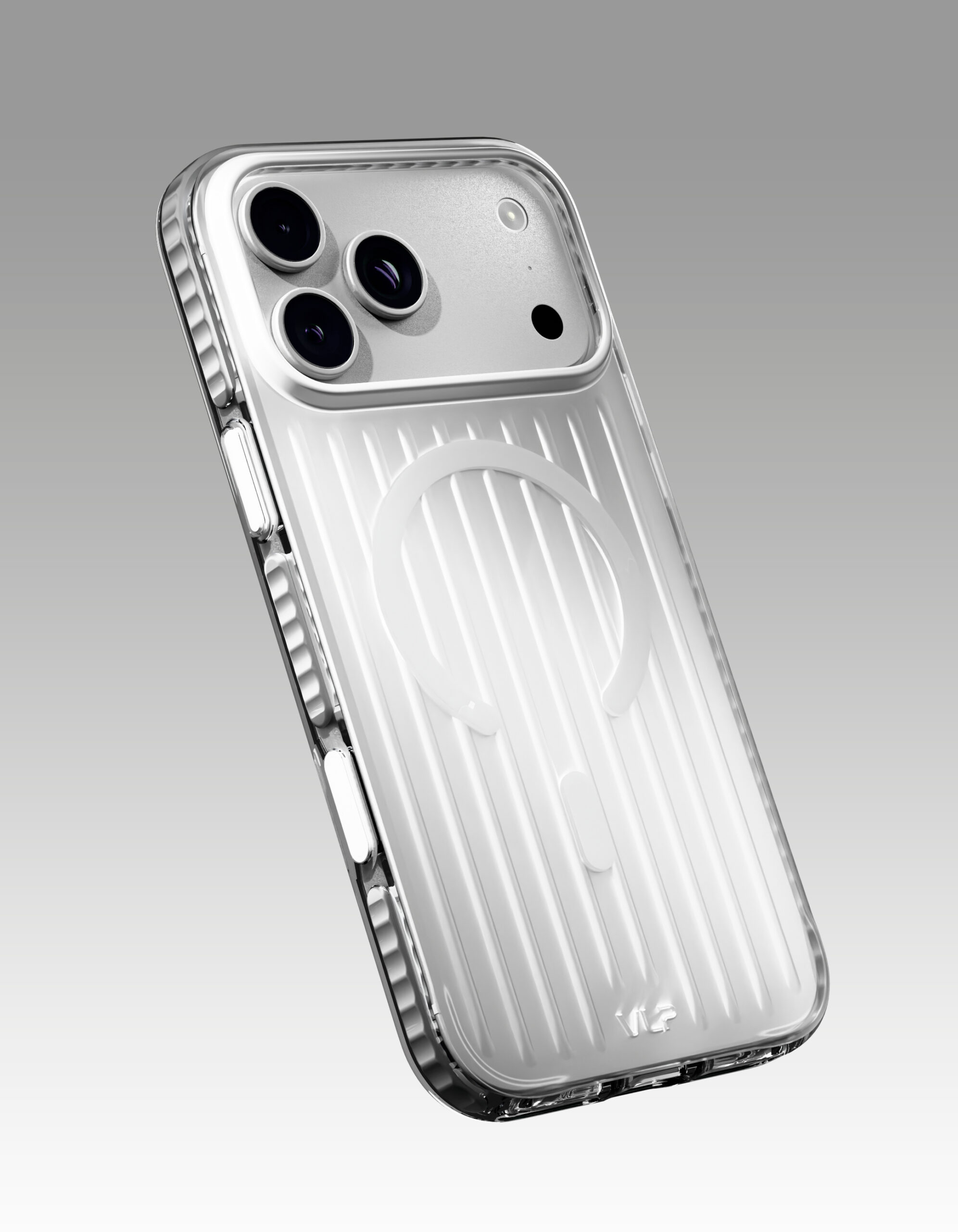 Чехол защитный VLP Pulse Case с MagSafe для iPhone 18 Pro, серебристый