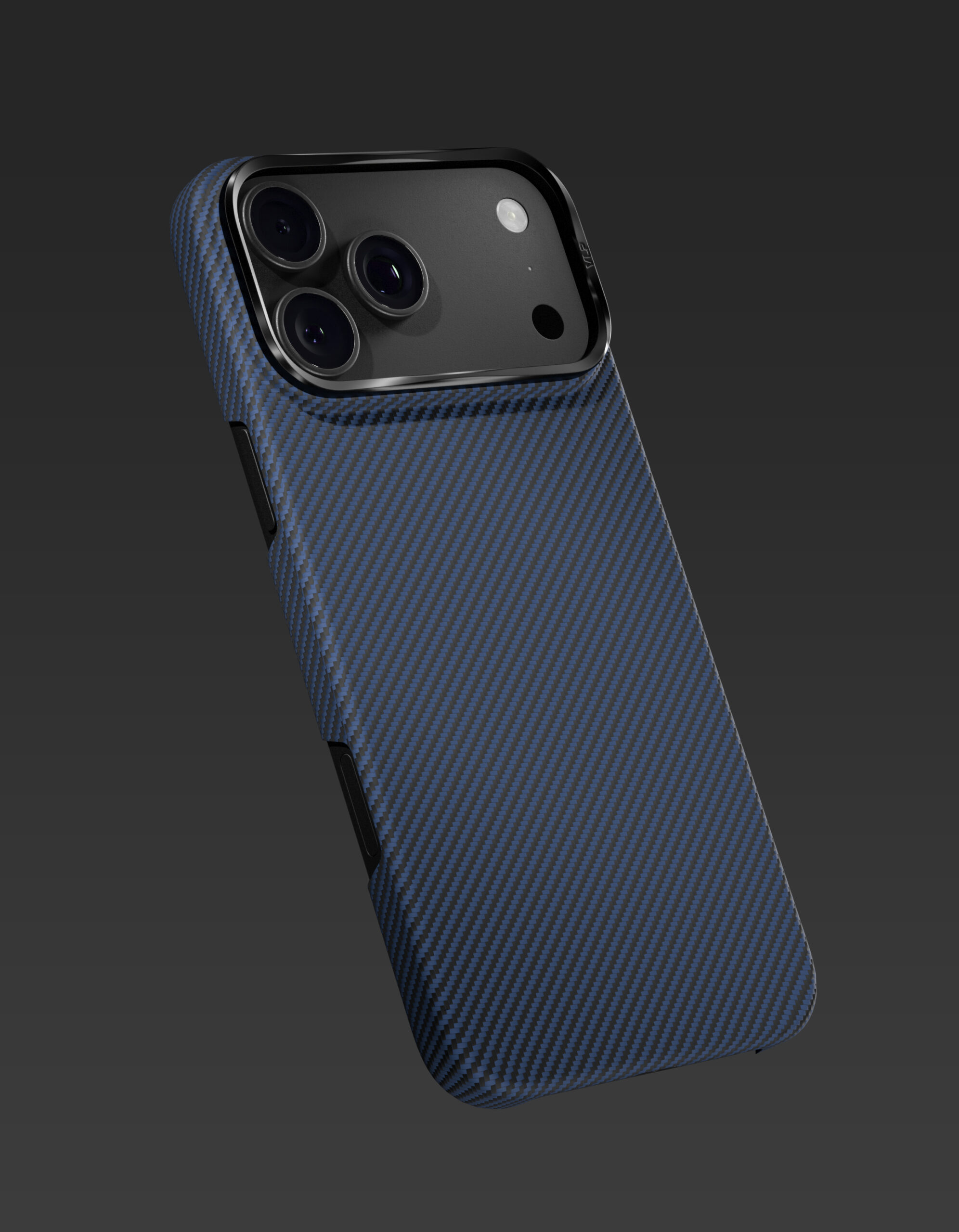 Чехол защитный VLP Kevlar Case с MagSafe для iPhone 18 Pro Max, синий