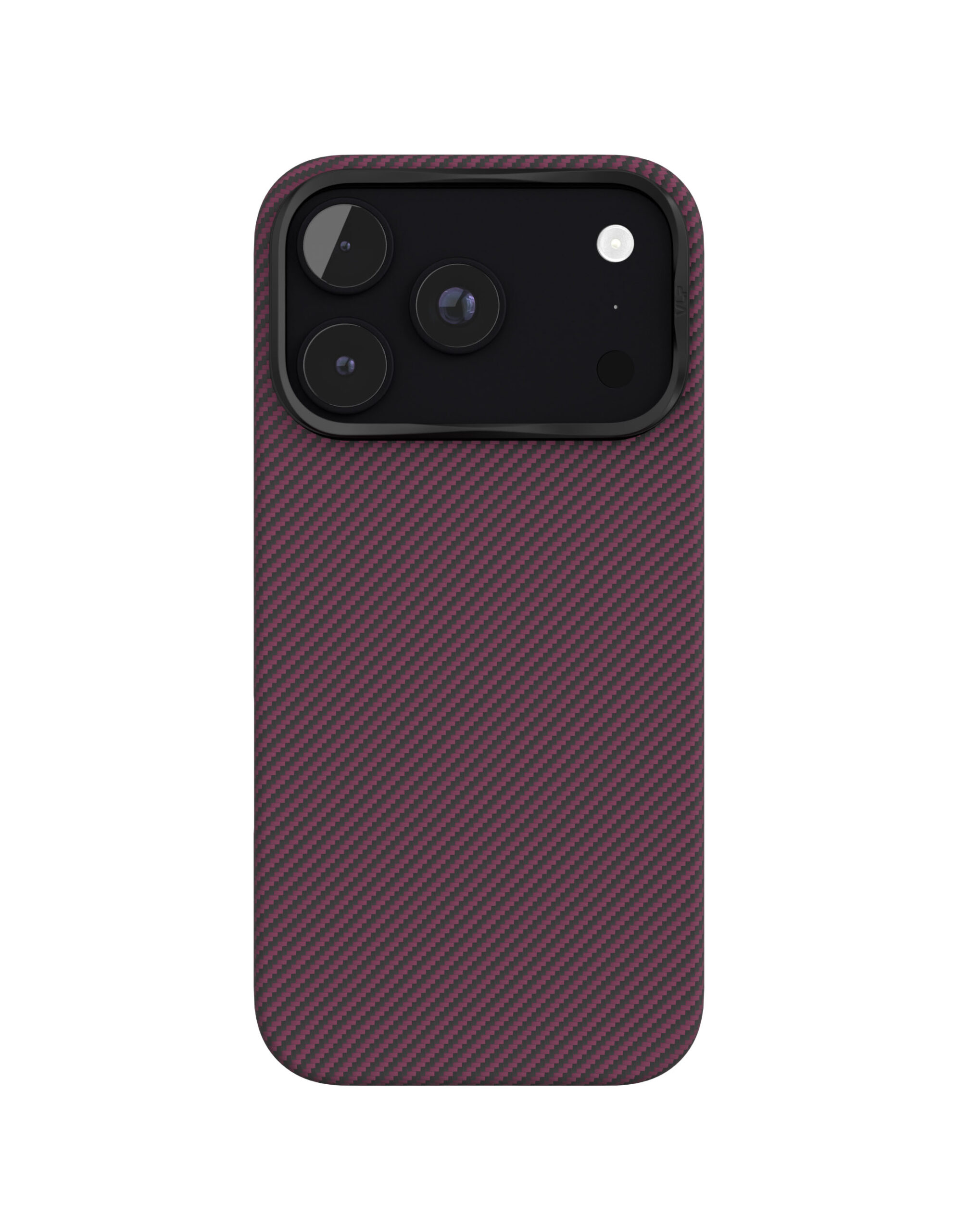 Чехол защитный VLP Kevlar Case с MagSafe для iPhone 18 Pro, темно-вишневый